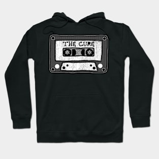 the cure cassette black and white Hoodie